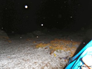 Hail storm at Pike lake
