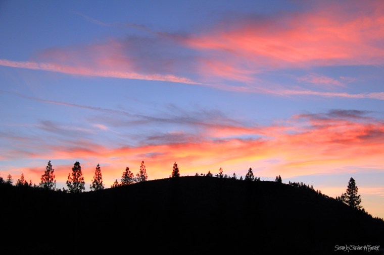 Sunset over the ridge